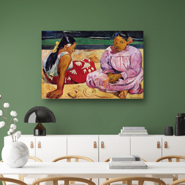 Tahitiaanse vrouwen op het strand - Paul Gauguin poster