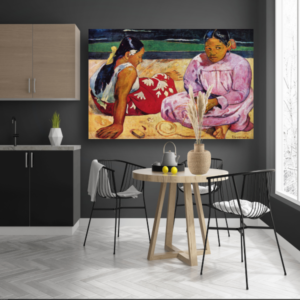 Tahitiaanse vrouwen op het strand - Paul Gauguin poster