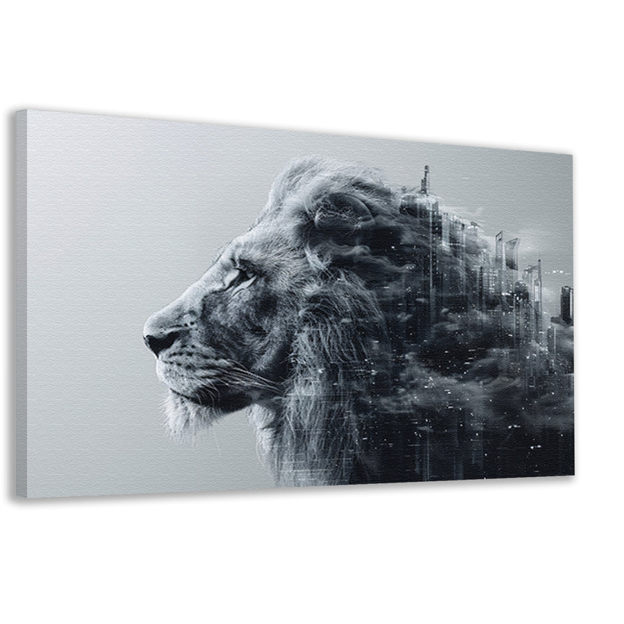 Minimalistisch Lijnen Compositie canvas