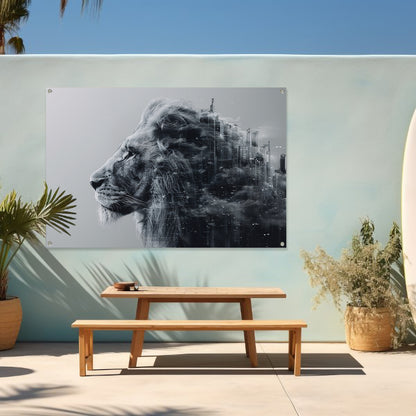 Minimalistisch Lijnen Compositie tuinposter