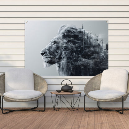 Minimalistisch Lijnen Compositie tuinposter