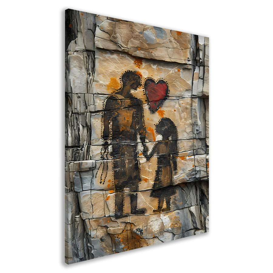 Familie Verbonden door Liefde canvas