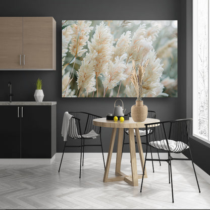 Zachte pluimen in een serene omgeving poster