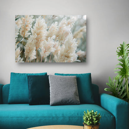 Zachte pluimen in een serene omgeving poster