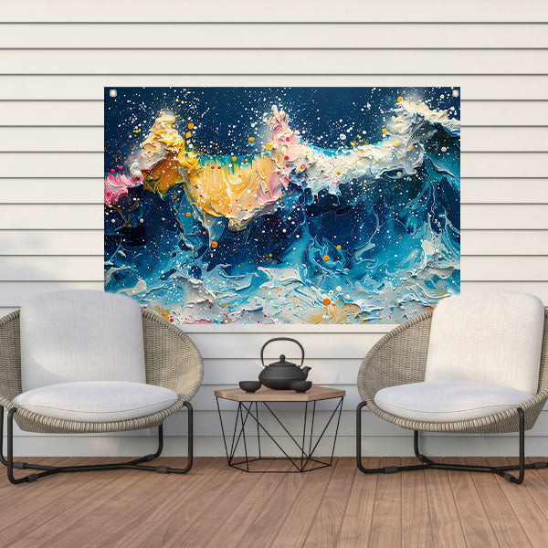 Impressionistische Zeegezicht tuinposter