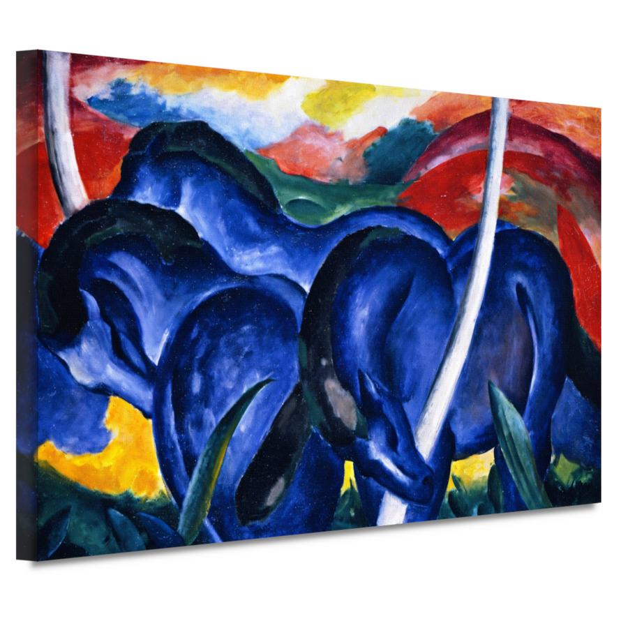 Grote Blauwe Paarden - Franz Marc canvas