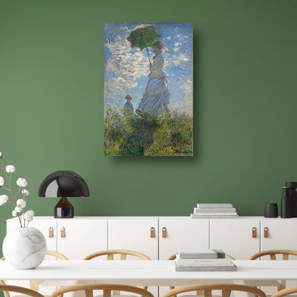 Vrouw met een parasol - Claude Monet poster