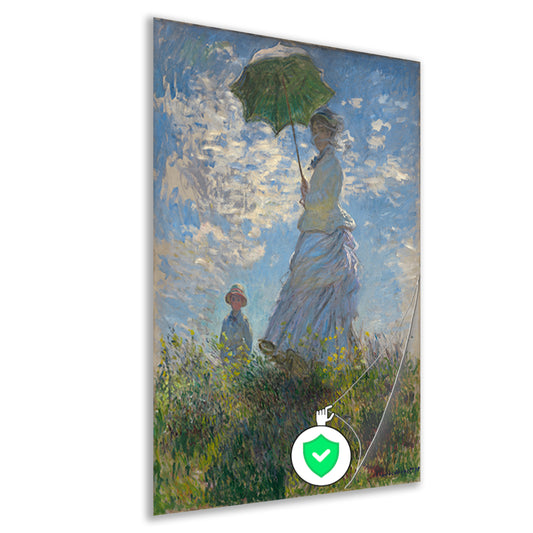 Vrouw met een parasol - Claude Monet poster