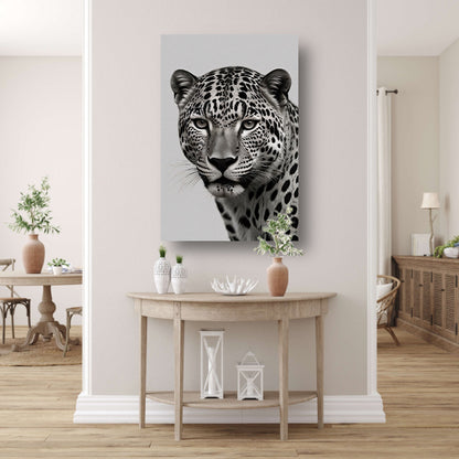 Luipaards Gelaat in Schaduw en Licht canvas