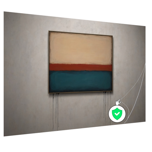 Abstracte Horizonten met Druppelend Effect poster