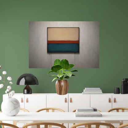 Abstracte Horizonten met Druppelend Effect poster