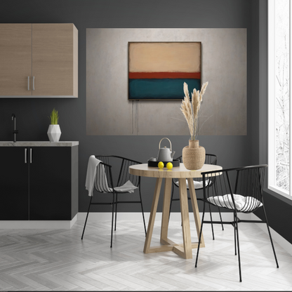 Abstracte Horizonten met Druppelend Effect poster
