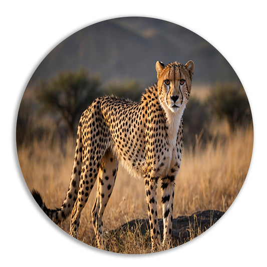 Prachtige cheeta in zijn natuurlijke omgeving forex muurcirkel