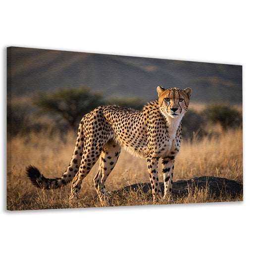 Prachtige cheeta in zijn natuurlijke omgeving canvas