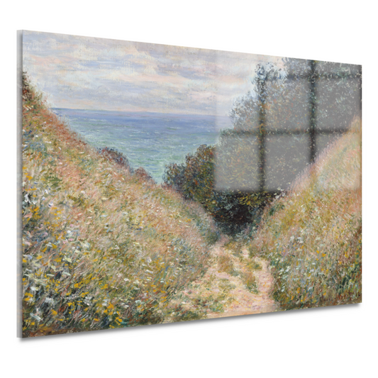 Weg bij La Cavée, Pourville - Claude Monet acrylglas