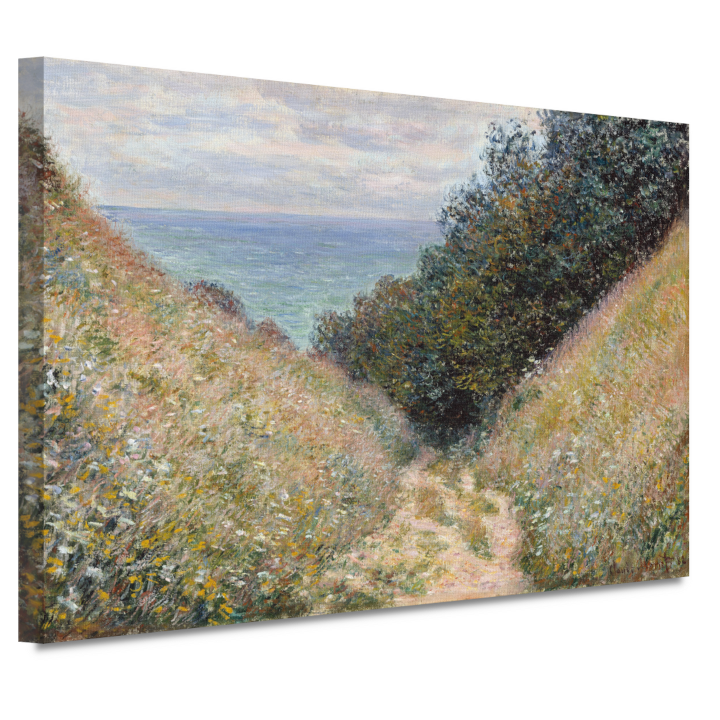 Weg bij La Cavée, Pourville - Claude Monet canvas