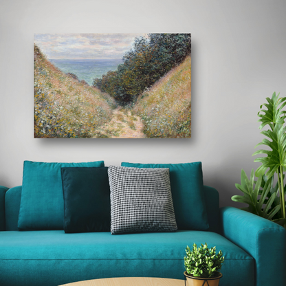 Weg bij La Cavée, Pourville - Claude Monet canvas