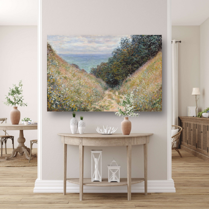 Weg bij La Cavée, Pourville - Claude Monet poster