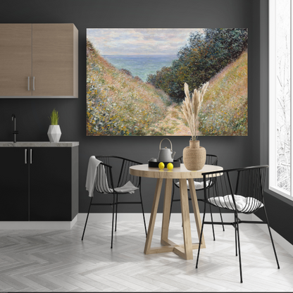 Weg bij La Cavée, Pourville - Claude Monet poster