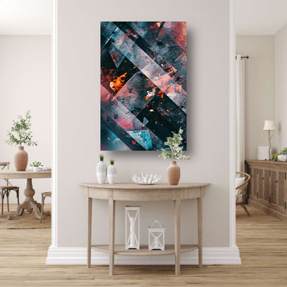 Abstract Explosie van Kleur en Beweging canvas