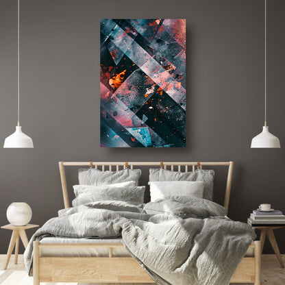 Abstract Explosie van Kleur en Beweging canvas