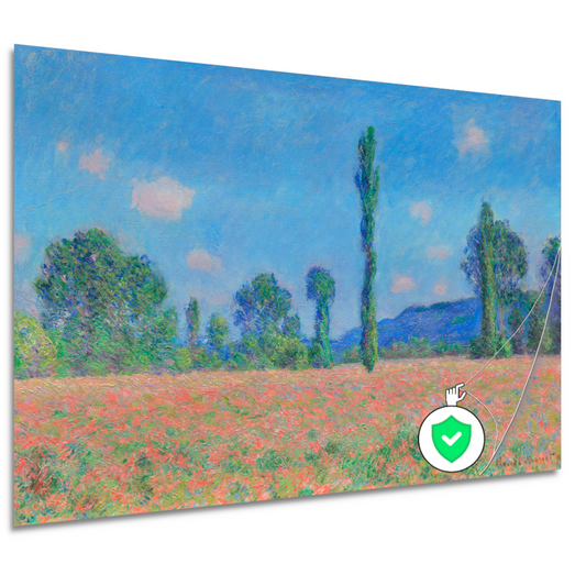 Papaverveld, Giverny - Claude Monet poster
