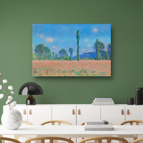 Papaverveld, Giverny - Claude Monet poster