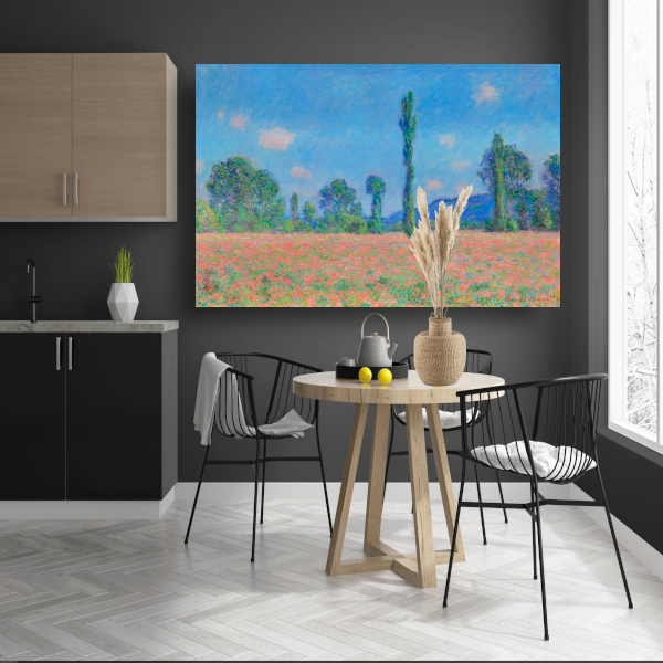 Papaverveld, Giverny - Claude Monet poster