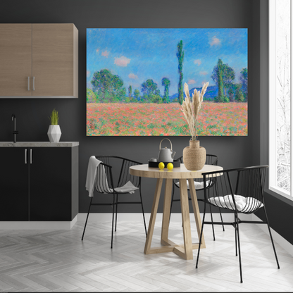 Papaverveld, Giverny - Claude Monet poster