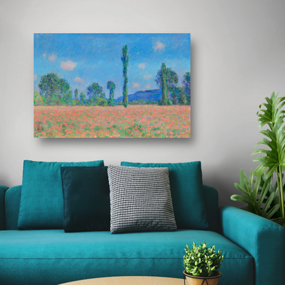 Papaverveld, Giverny - Claude Monet poster