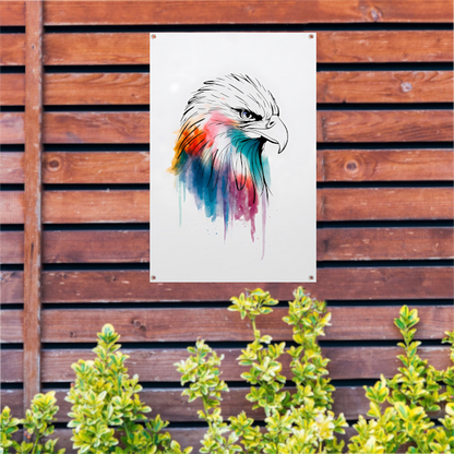 Moderne Kleurrijke Adelaar Lijnkunst tuinposter