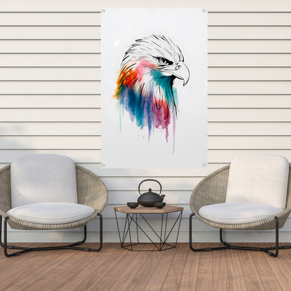 Moderne Kleurrijke Adelaar Lijnkunst tuinposter