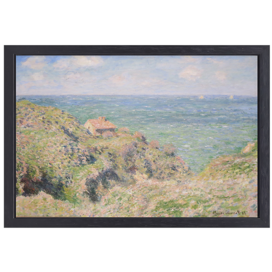De kloof bij Varengeville - Claude Monet canvas met baklijst