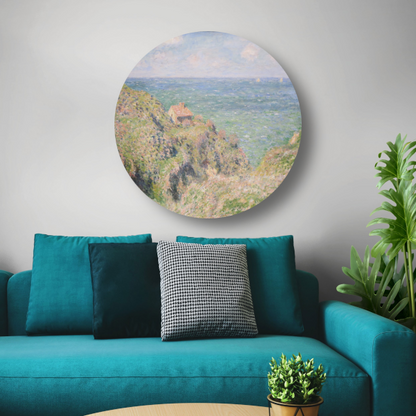 De kloof bij Varengeville - Claude Monet aluminium muurcirkel