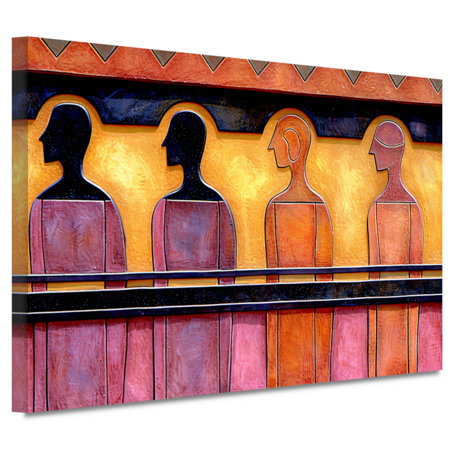 Straatportretten in Zwart-Wit canvas