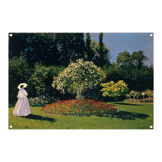 Jeanne-Marguerite Lecadre in de tuin - Claude Monet tuinposter