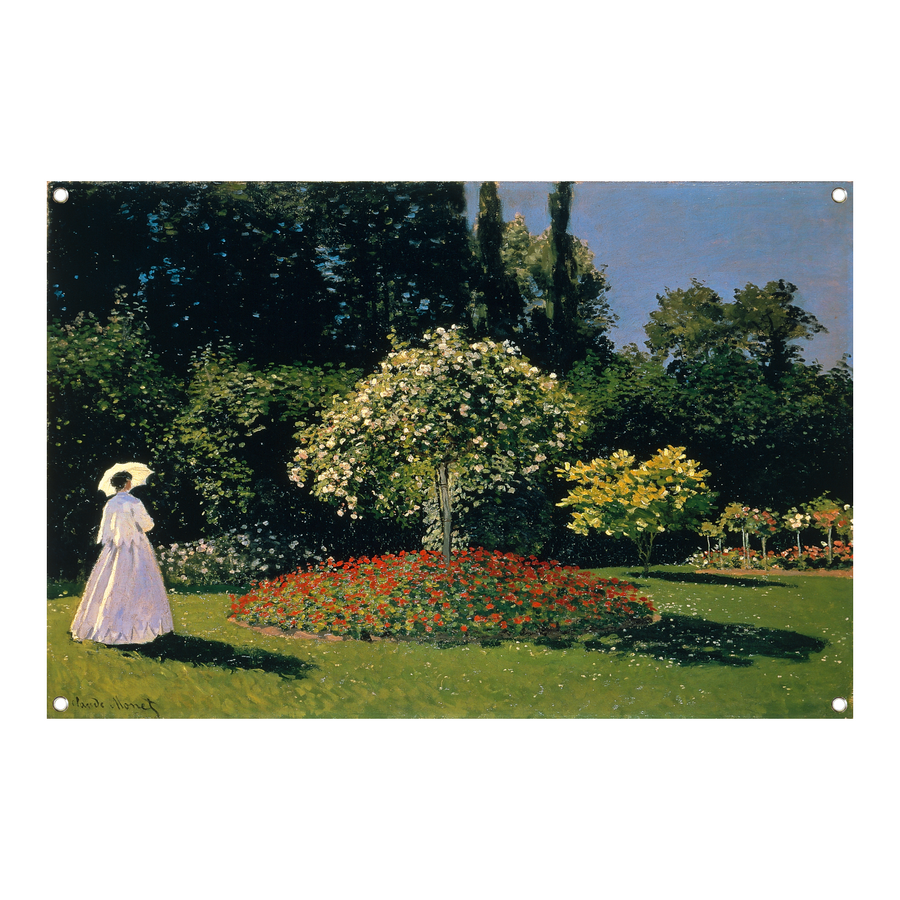 Jeanne-Marguerite Lecadre in de tuin - Claude Monet tuinposter