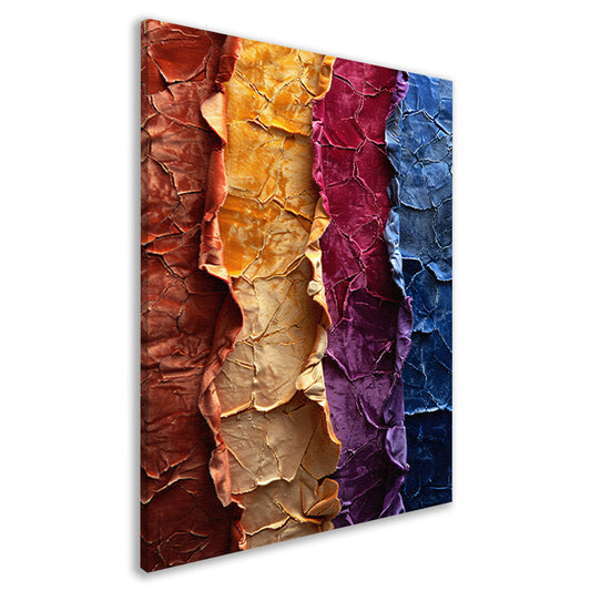 Abstract  met levendige kleuren en textuur canvas