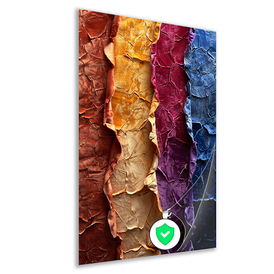 Abstract  met levendige kleuren en textuur poster