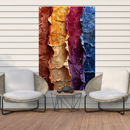 Abstract  met levendige kleuren en textuur tuinposter