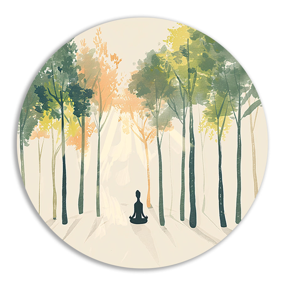 Meditatie in een bosrijke omgeving forex muurcirkel