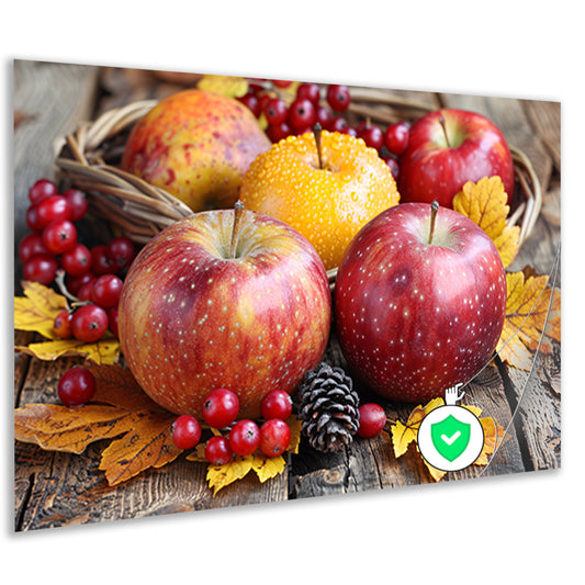Stilleven met appels en bessen poster