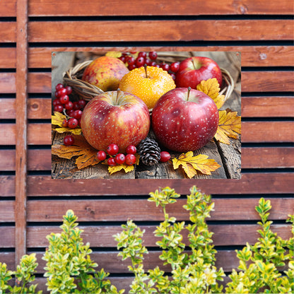 Stilleven met appels en bessen tuinposter