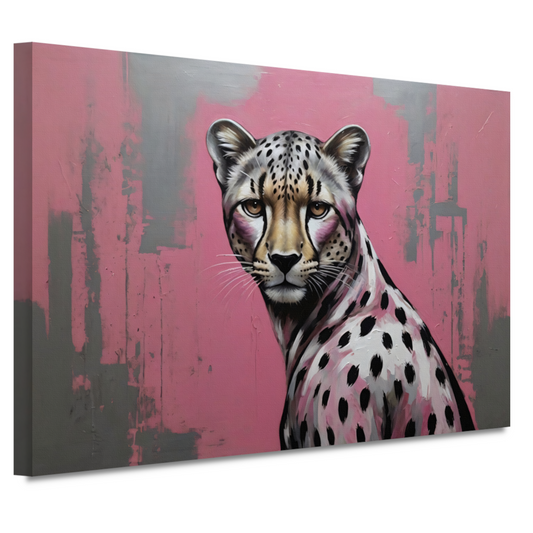 De Verfijnde Wildernis - Hyperrealistisch Luipaard canvas