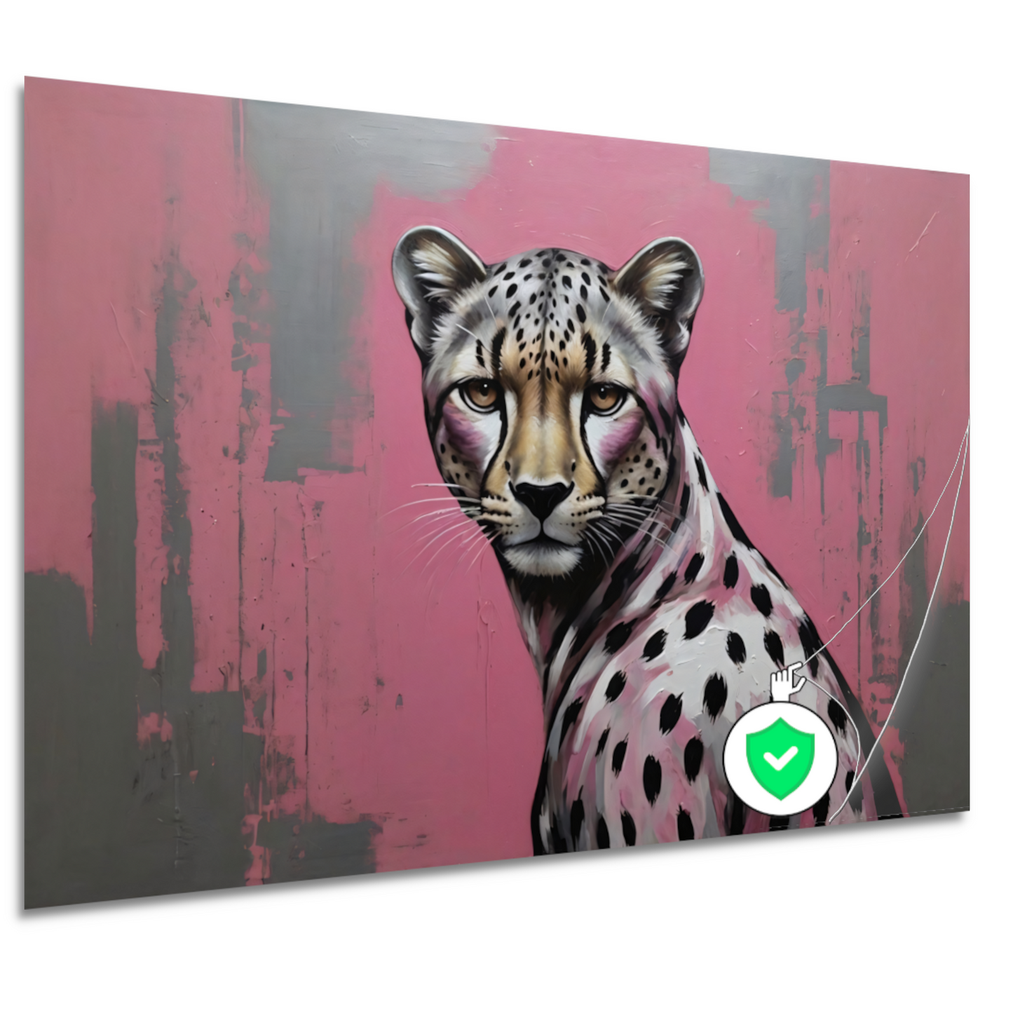 De Verfijnde Wildernis - Hyperrealistisch Luipaard poster
