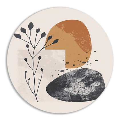 Abstract Kunst: Plant en Vormen forex muurcirkel