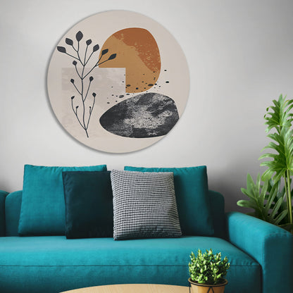 Abstract Kunst: Plant en Vormen forex muurcirkel