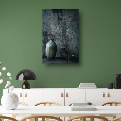 Stilleven met Takken in Keramische Vaas canvas
