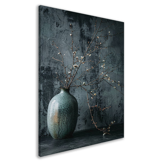 Stilleven met Takken in Keramische Vaas canvas