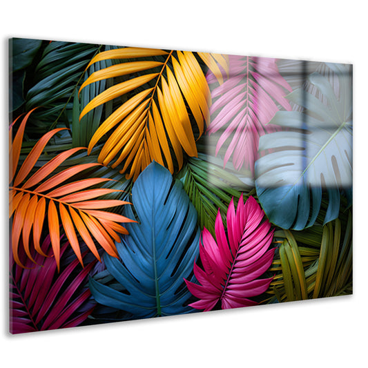 Groene junglebladeren acrylglas